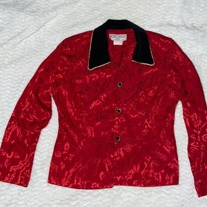 Jessica Howard Petite Size 10 Red Blazer